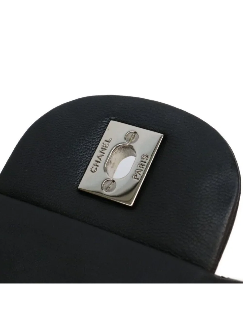 Chanel Black Lamb Silver Single Flap Maxi Quilted 34